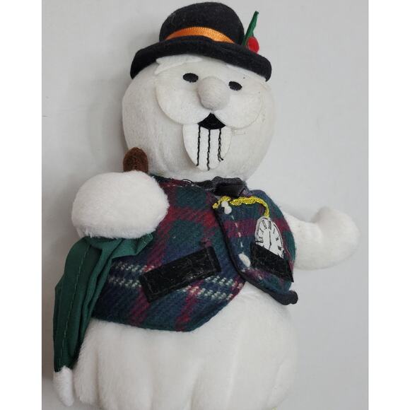 Sam the Snowman Rudolph 8" Bean Bag Stuffed 1999 Island Misfit Toys Burl Ives - Picture 8 of 8
